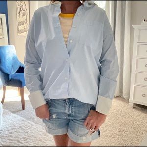 Boyfriend fit button down shirt